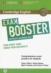 Okładka książki Cambridge English Exam Booster for First and First for Schools with Audio  Comprehensive Exam Practice for Students