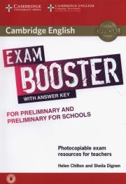 Okładka książki Cambridge English Exam Booster for Preliminary and Preliminary for Schools with Answer Key with Audio