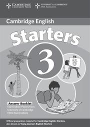 Opakowanie Cambridge English Starters 3 Answer Booklet