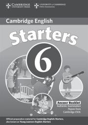 Opakowanie Cambridge English Starters 6 Answer Booklet