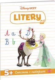 Okładka książki Disney uczy Kraina Lodu Litery 5+