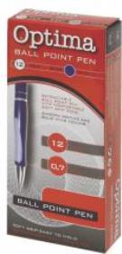 Opakowanie Długopis kulkowy TB niebieski (12szt) OPTIMA