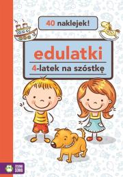 Edulatki 4-latek na szóstkę. Autor: Opracowanie zbiorowe. Dadada.pl Okładka książki Edulatki 4-latek na szóstkę