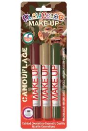Opakowanie Farby do twarzy PlayColor Make up 3 kolory kamuflaż
