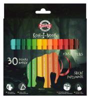 Opakowanie Flamastry szkolne Dino 30 kolorów