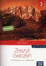Geografia GIM 3 Puls Ziemi ćw NE. Autor: Ryszard Przybył. Dadada.pl Okładka książki Geografia GIM 3 Puls Ziemi ćw NE