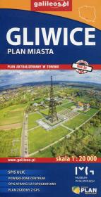 Okładka książki Gliwice plan miasta 1:20 000