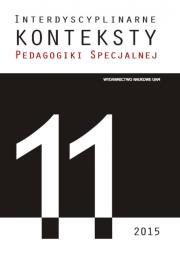 Okładka książki Interdyscyplinarne Konteksty Pedagogiki Specjalnej 11/2015