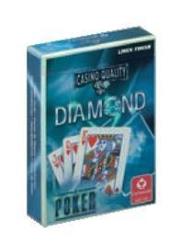 Opakowanie Karty do gry DIAMOND Poker linen blue Cartamundi