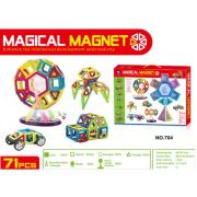 Opakowanie Kolorowe klocki magnetyczne Magical Magnet 71 sztuk