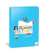 Kolorowy start z plusem Box. Autor: Wiesława Żaba-Żabińska. Dadada.pl Okładka książki Kolorowy start z plusem Box