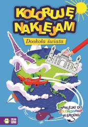 Okładka książki Koloruję i naklejam Dookoła świata