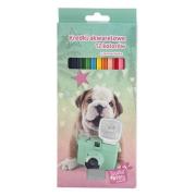 Opakowanie Kredki akwarelowe Studio Pets 12 sztuk + temperówka