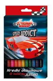 Opakowanie Kredki Ołówkowe Jumbo Freak Auto 12 kolorów