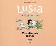 Lusia i przyjaciele Poszukiwanie skarbu. Autor: Marianne Dubuc. Dadada.pl Okładka książki Lusia i przyjaciele Poszukiwanie skarbu