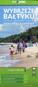 Okładka książki Mapa Turystyczna. Wybrzeże Bałtyku 1:300 000