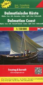 Okładka książki Mapa Wybrzeże Dalmatyńskie 1:150 000