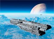 Opakowanie Mata na biurko z nadrukiem kosmos