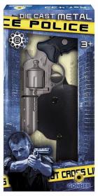 Opakowanie Metalowy rewolwer policyjny z kaburą