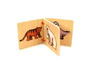 Nauka przez zabawę drewniana książeczka ze zwierzętami. Wydawca: Brimarex. Dadada.pl Opakowanie Nauka przez zabawę drewniana książeczka ze zwierzętami