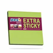 Opakowanie Notes samop. exstra Sticky 76x76 zielony neon