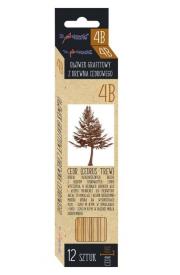 Opakowanie Ołówek sześciokątny z drewna cedrowego 12szt 4B