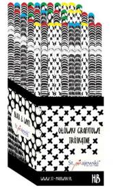 Opakowanie OŁÓWEK TRÓJKĄTNY 72SZT HB BLACK&WHITE