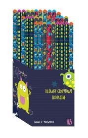 Opakowanie OŁÓWEK TRÓJKĄTNY 72SZT HB MONSTER