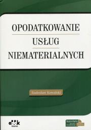 Okładka książki Opodatkowanie usług niematerialnych