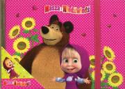 Opakowanie Pamiętnik z gumką Masza i Niedźwiedź