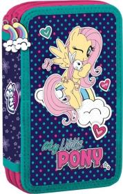 Piórnik podwójny z wyposażeniem My Little Pony CABH. Wydawca: St. Majewski. Dadada.pl Opakowanie Piórnik podwójny z wyposażeniem My Little Pony CABH