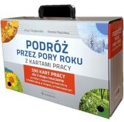 Podróż przez pory roku z kartami pracy Walizka. Autor: Naprawa Renata Tanajewska Alicja, Naprawa Renata. Dadada.pl Okładka książki Podróż przez pory roku z kartami pracy Walizka