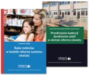 Okładka książki Przedłużanie kadencji dyrektorów szkół w okresie reformy oświaty + Rada rodziców w świetle r