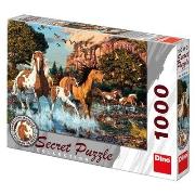 Opakowanie Puzzle 1000 Sekretna kolekcja Konie DINO