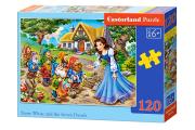 Okładka książki Puzzle 120 el.:Snow White and the Seven Dwarfs/B-13401