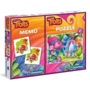 Puzzle 60 + Memo Trolle. Autor: Trolls. Dadada.pl Okładka książki Puzzle 60 + Memo Trolle