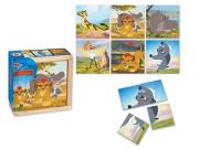 Okładka książki Puzzle drewniane Król Lew