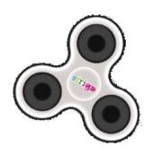 Opakowanie Spinner fidget biały STRIGO
