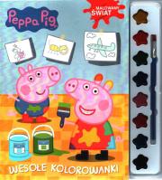 Okładka książki Świnka Peppa. Książka z farbkami nr 1