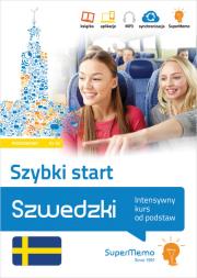 Szwedzki Szybki start Intensywny kurs od podstaw poziom podstawowy A1-A2. Autor: Melerska Dorota. Dadada.pl Okładka książki Szwedzki Szybki start Intensywny kurs od podstaw poziom podstawowy A1-A2