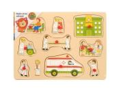 Opakowanie Układanka z pinezkami Szpital