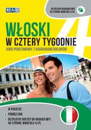 Włoski w cztery tygodnie. Autor: Anna Opolska-Waszkiewicz. Dadada.pl Okładka książki Włoski w cztery tygodnie
