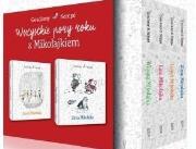 Wszystkie pory roku z Mikołajkiem Pakiet. Autor: Jean-Jacques Sempé. Dadada.pl Okładka książki Wszystkie pory roku z Mikołajkiem Pakiet