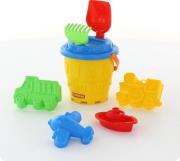 Opakowanie Zestaw do piasku nr533 wiaderko-zamek duże + akcesoria mix