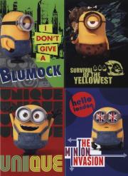 Opakowanie Zeszyt A5 Minionki w kratkę 60 kartek 10 sztuk mix