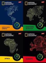 Opakowanie Zeszyt A5 National Geographic w kratkę 60 kartek 10 sztuk mix
