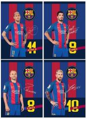 Opakowanie Zeszyt A5/16k kratka FC Barcelona 5 (20szt) ASTRA