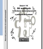 50 ważnych twierdzeń matematycznych z pełnymi dowodami. Autor: Regel Wiesława. Dadada.pl Okładka książki 50 ważnych twierdzeń matematycznych z pełnymi dowodami