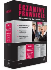 Okładka książki Egzaminy Prawnicze Ministerstwa Sprawiedliwości 2018. Tom 2. Akta gospodarcze i administracyjne