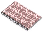 Opakowanie Etui na wizytówki TROIKA MARSALA STYLE - chromowany metal z designerskim wzorem, na 11 wizytówek